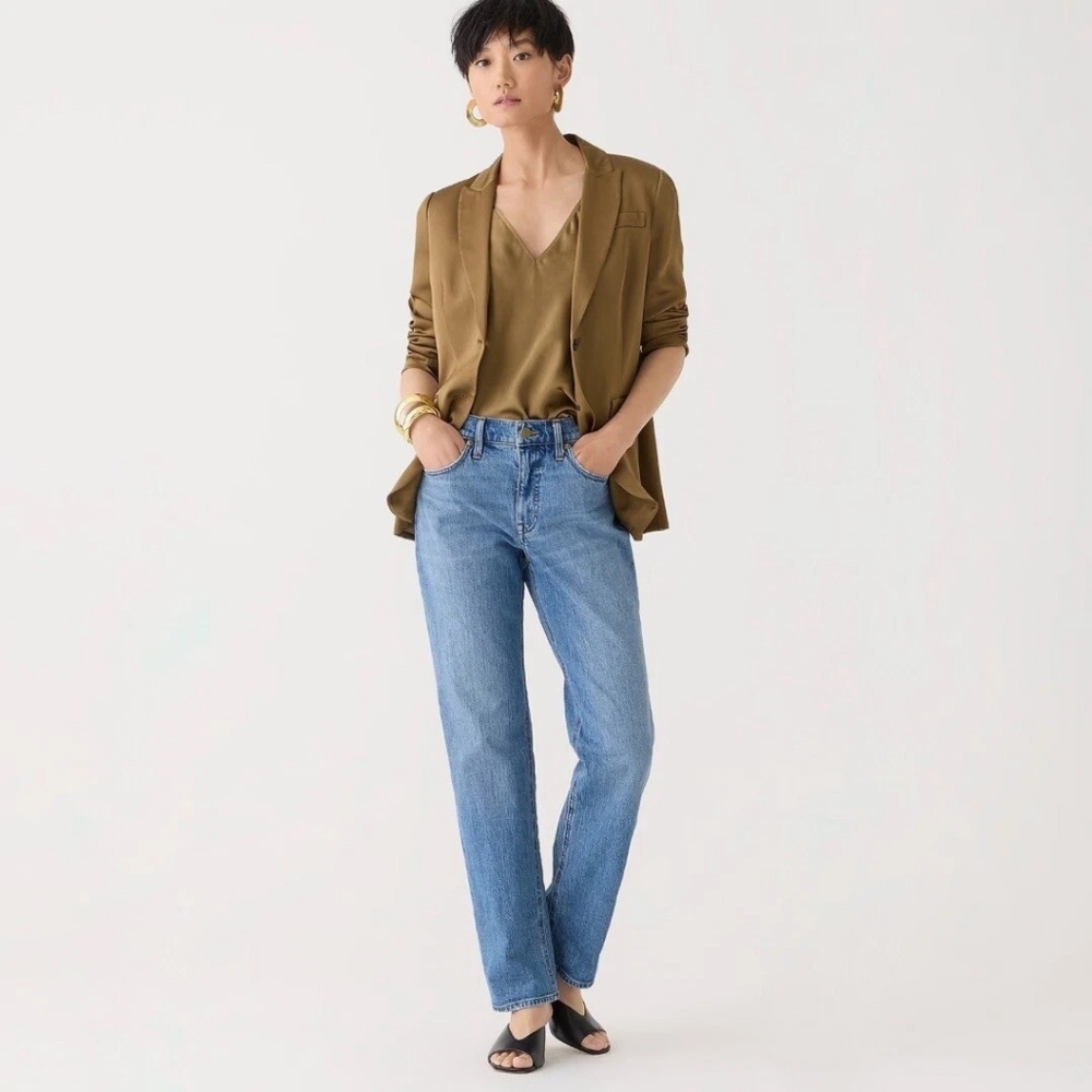 NWOT j crew tall mid rise 90s classic jeans pheasant wash